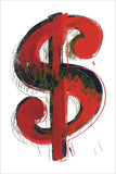 Dollar Sign, 1981 (Red) Poster