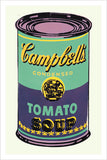 Colored Campbell's Soup Can, 1965 (green & purple) Poster