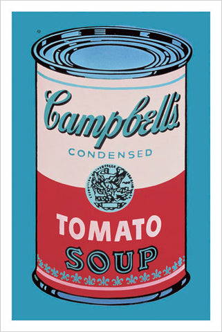 Colored Campbell's Soup Can, 1965 (pink & red) Poster