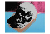 Skull, 1976 (white on blue and pink) Poster