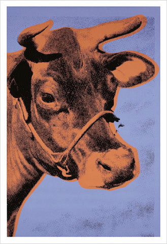 Cow, 1971 (purple & orange) Poster