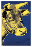 Cow, 1971 (blue & yellow) Poster