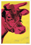 Cow, 1966 (yellow & pink) Poster