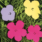 Flowers, 1970 (1 purple, 1 yellow, 2 pink) Poster