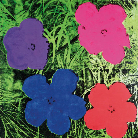 Flowers, c. 1964 (1 purple, 1 blue, 1 pink, 1 red) Poster