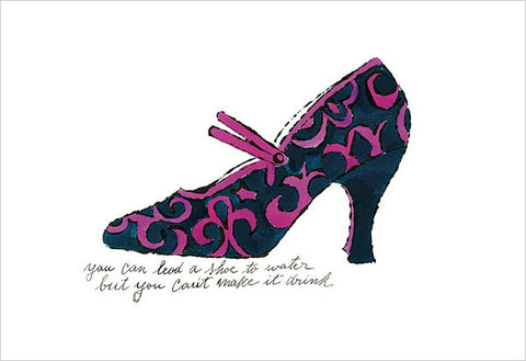 A la Recherche du Shoe Perdu, 1955 (blue & pink shoe) Poster