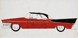 Car, c.1959 (red) Poster