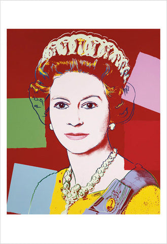 Reigning Queens: Queen Elizabeth II of the United Kingdom, 1985 (dark outline) Poster