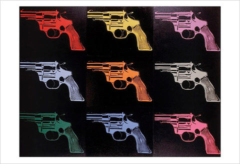 Gun, c. 1982 (many/rainbow) Poster