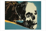 Skull, 1976 (yellow on teal) Poster