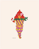 Ice Cream Dessert, c. 1959 (fancy red) Poster