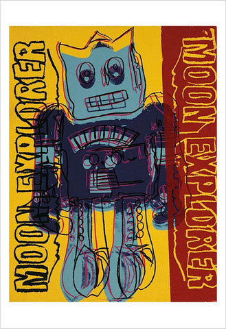 Moon Explorer Robot, 1983 (blue & yellow) Poster