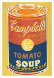 Colored Campbell's Soup Can, 1965 (yellow & blue) Poster