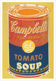 Colored Campbell's Soup Can, 1965 (yellow & blue) Poster