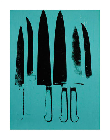 Knives, c. 1981-82 (Aqua) Poster