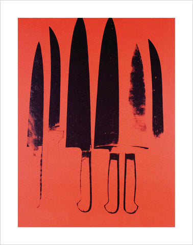 Knives, c. 1981-82 (Red) Poster