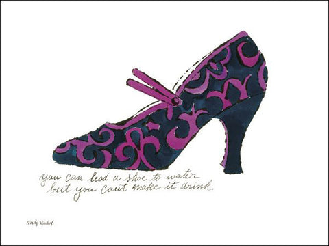 A la Recherche du Shoe Perdu, 1955 (blue & pink shoe)  Poster