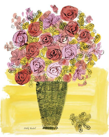 (Stamped) Basket of Flowers, 1958  Poster