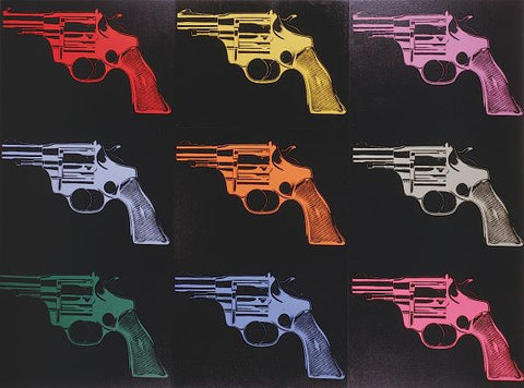 Gun, c. 1982 (many/rainbow)  Poster