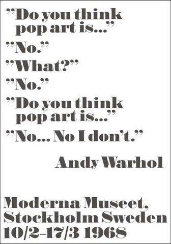 Do you think pop art is... Poster