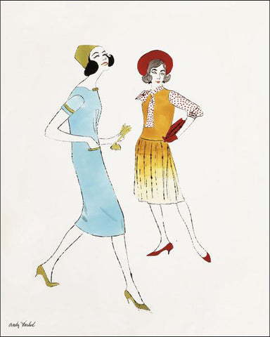 Untitled (Two Female Fashion Figures), c. 1960 Poster