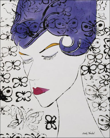 Untitled (Female Head with Stamps), c. 1959 Poster