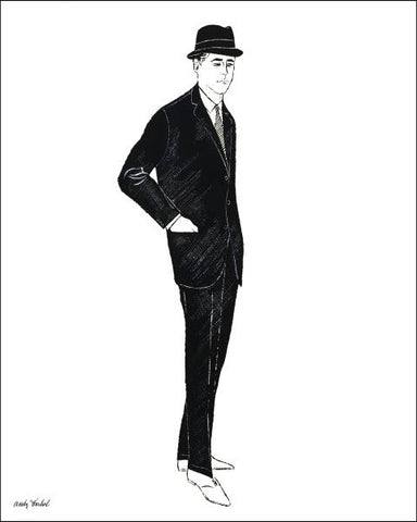 Untitled (Male Fashion Figure), c. 1960 Poster