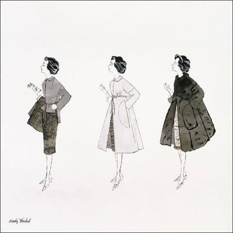 Untitled (Three Female Fashion Figures), c. 1959 Poster