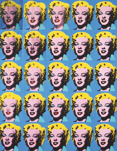 Twenty-Five Colored Marilyns, 1962 Poster