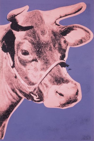 Cow, 1976 (pink & purple) Poster