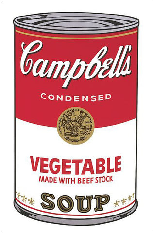 Campbell's Soup I:  Vegetable, 1968 Poster