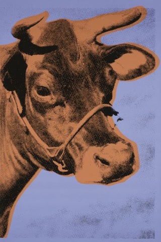 Cow, 1971 (purple & orange) Poster