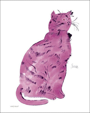 Cat From 25 Cats Named Sam and One Blue Pussy, c.1954 (Pink Sam) Poster