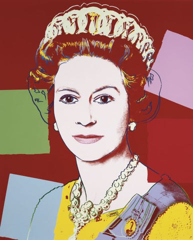 Reigning Queens: Queen Elizabeth II of the United Kingdom, 1985 (dark outline) Poster