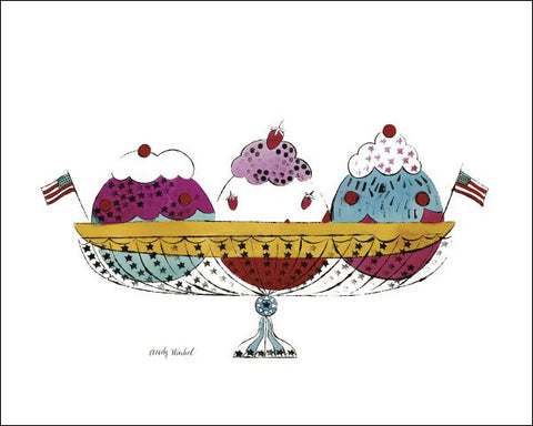 Ice Cream Dessert, c.1959 (3 scoop) Poster