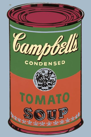 Colored Campbell's Soup Can, 1965 (green & red) Poster