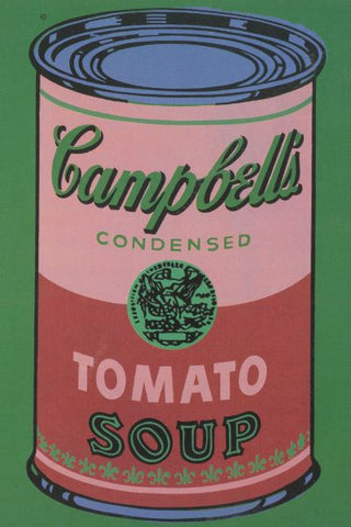 Colored Campbell's Soup Can, 1965 (red & green) Poster