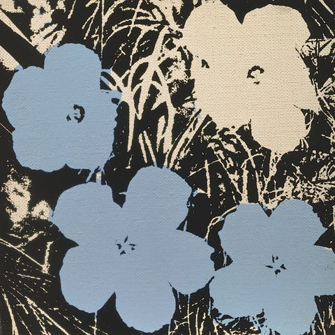 Flowers, 1965 (3 blue, 1 ivory)  Poster